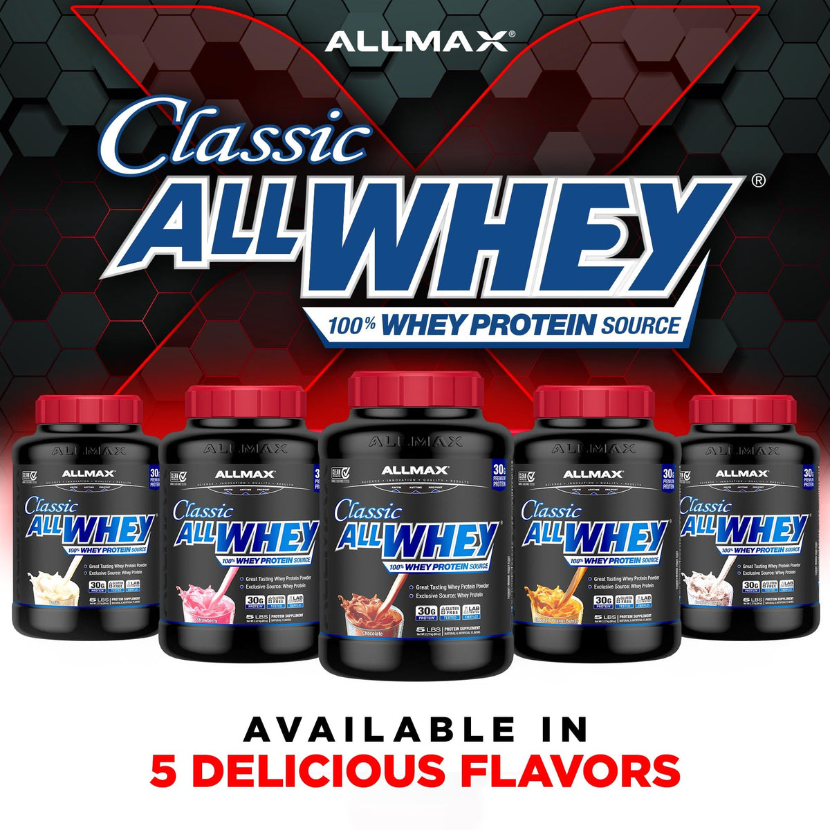 Chocolate Whey Protein Powder 5 lb X146