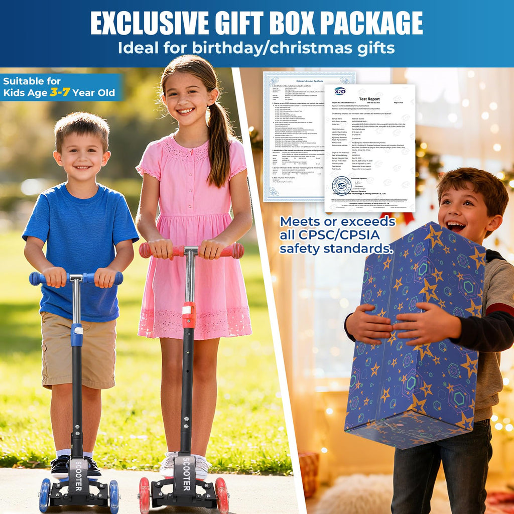 3 Wheel Kids Scooter with LED Light-Up G44926