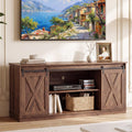 65 Inch Rustic Brown Farmhouse TV Stand Q501