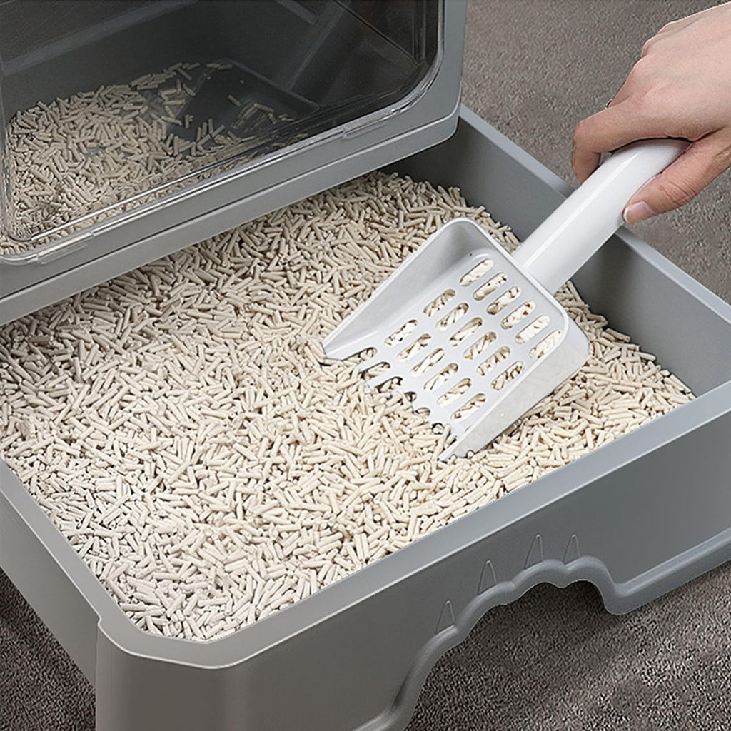 Foldable Enclosed Cat Litter Box with Lid U140930