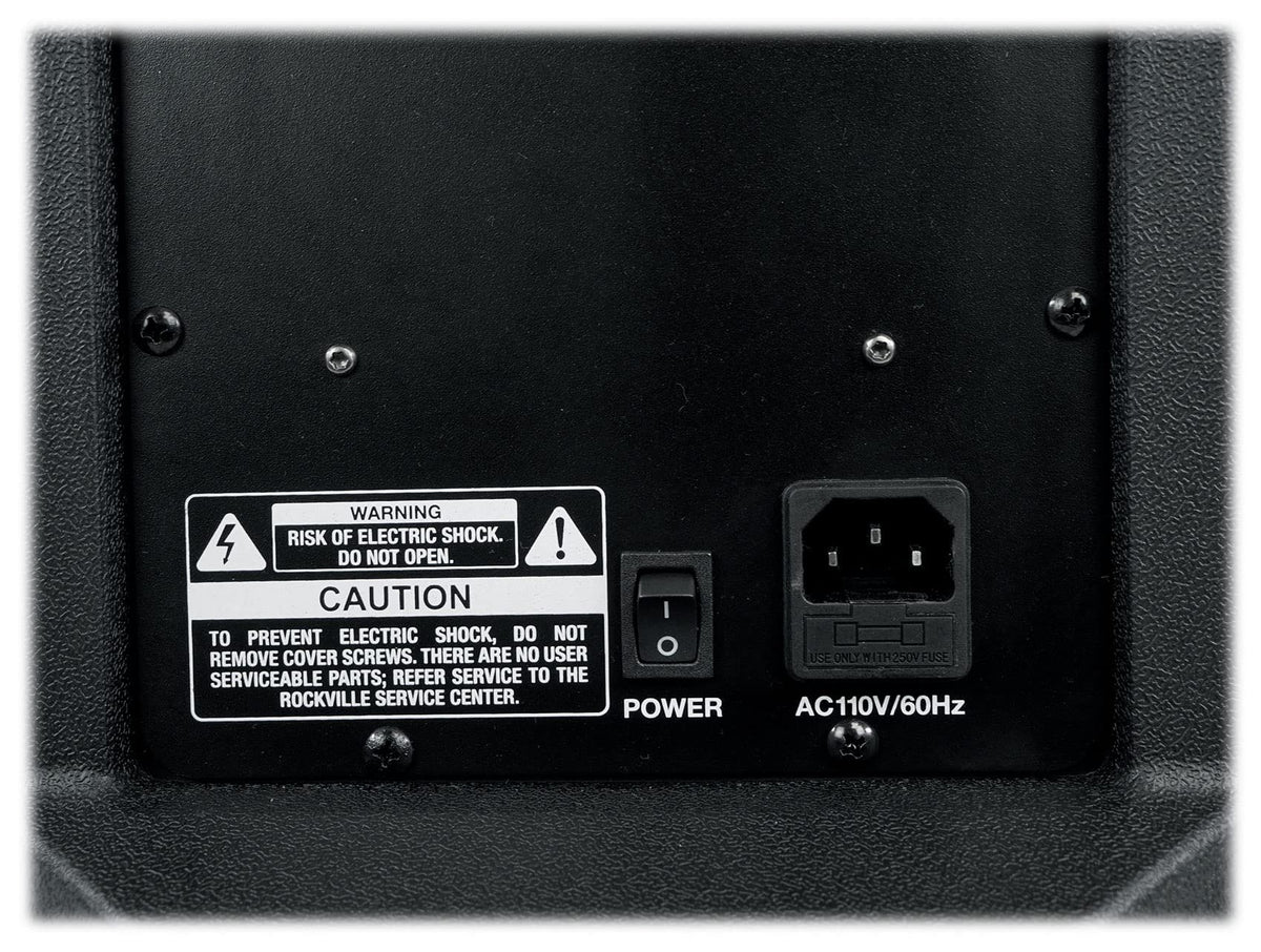 15" Active Powered Speaker with 2-Channel Mixer, 2-Pack S95682