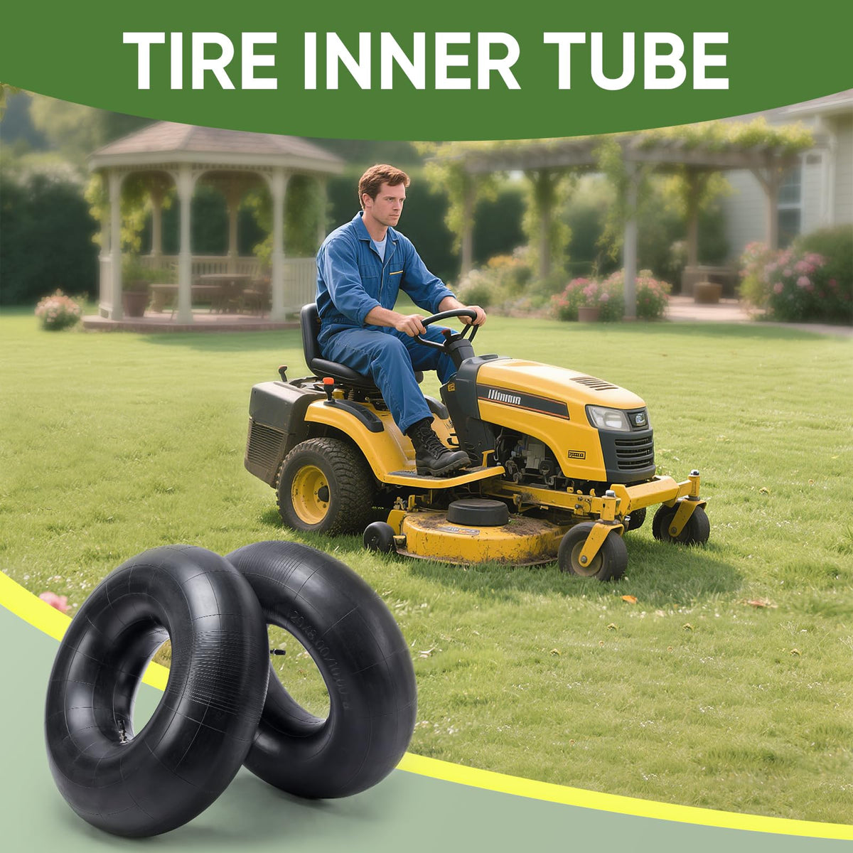 15x6.00-6 Lawn Mower Tires Inner Tube, 2 Pack W326178