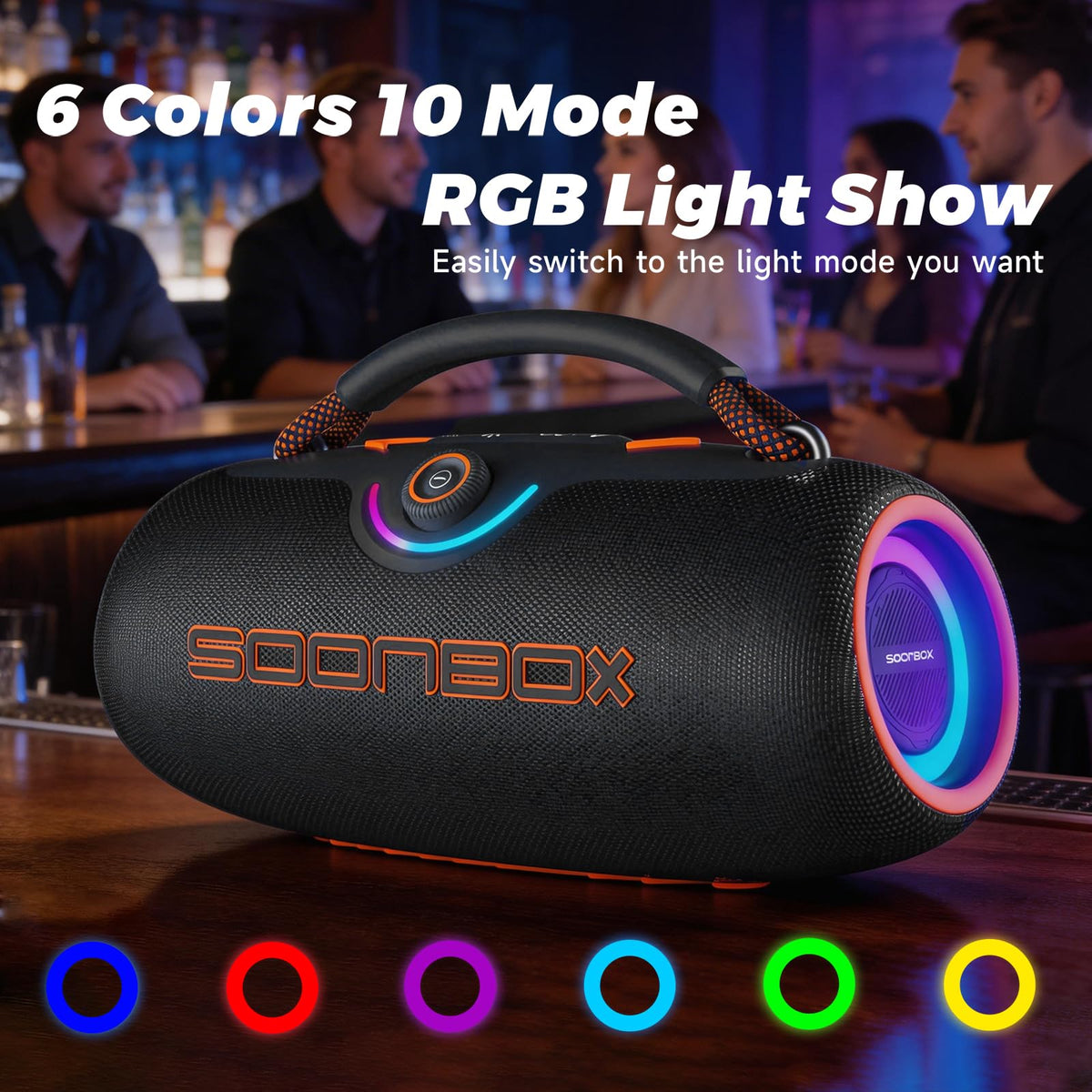 Black Portable Bluetooth Speakers U82048