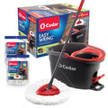 Microfiber Spin Mop & Bucket Floor Cleaning System with 2 Refills U741566