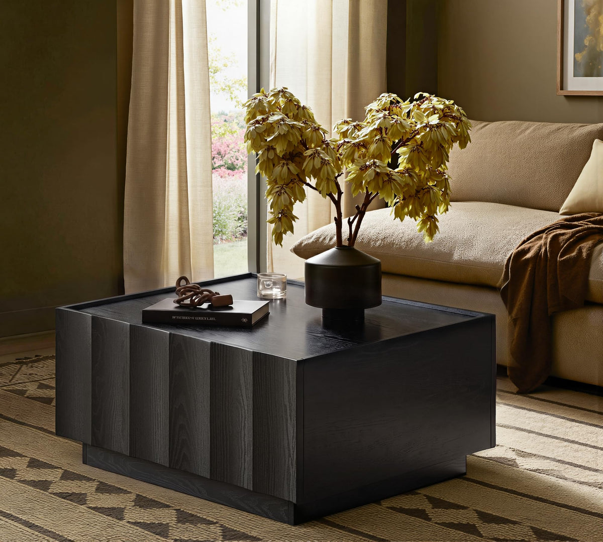 Square Coffee Table with Storage V173709