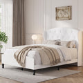 Full Size Bed Frame with Tufted Wingback Headboard & Footboard P925