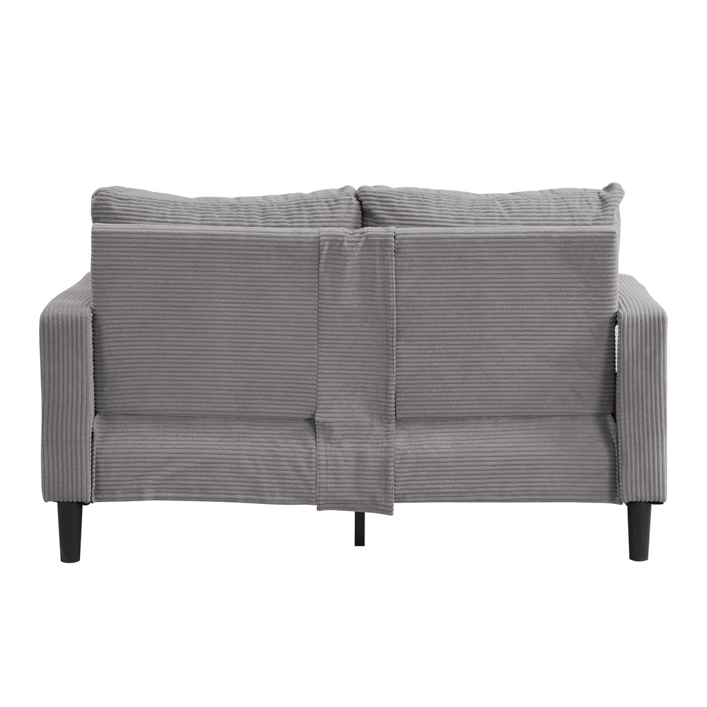 Light Gray 2-Seater Upholstered Loveseat Sofa K608936