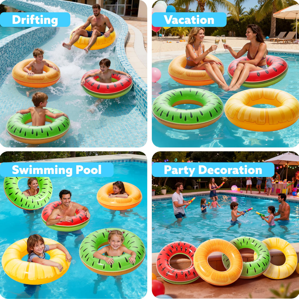4 Pack Inflatable Pool Floats N702
