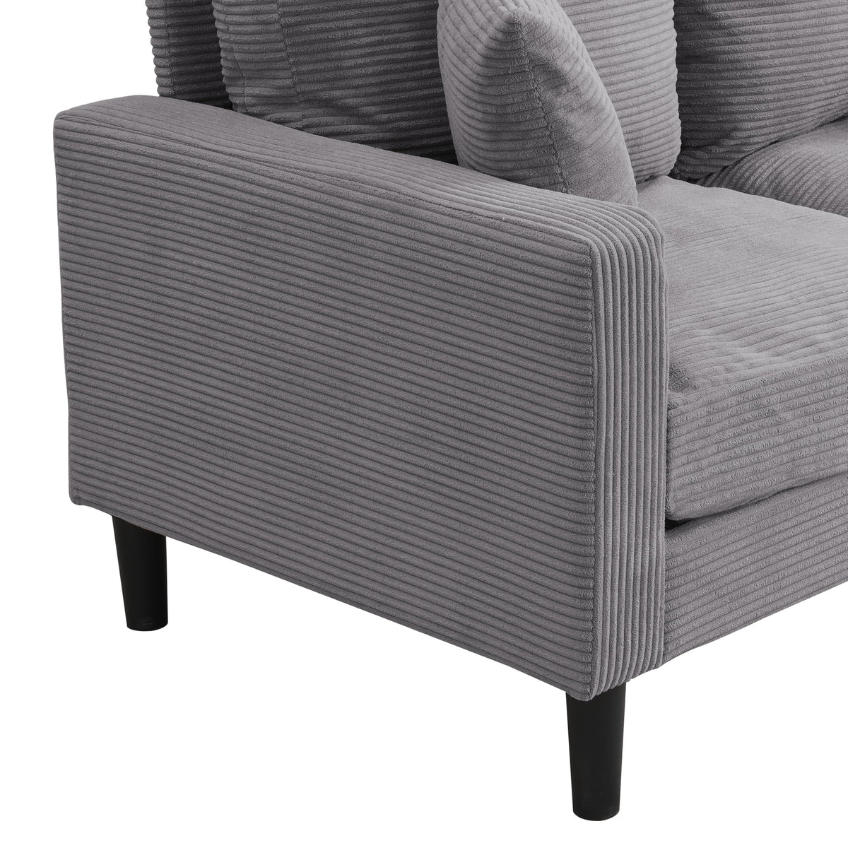 Light Gray 2-Seater Upholstered Loveseat Sofa K608936