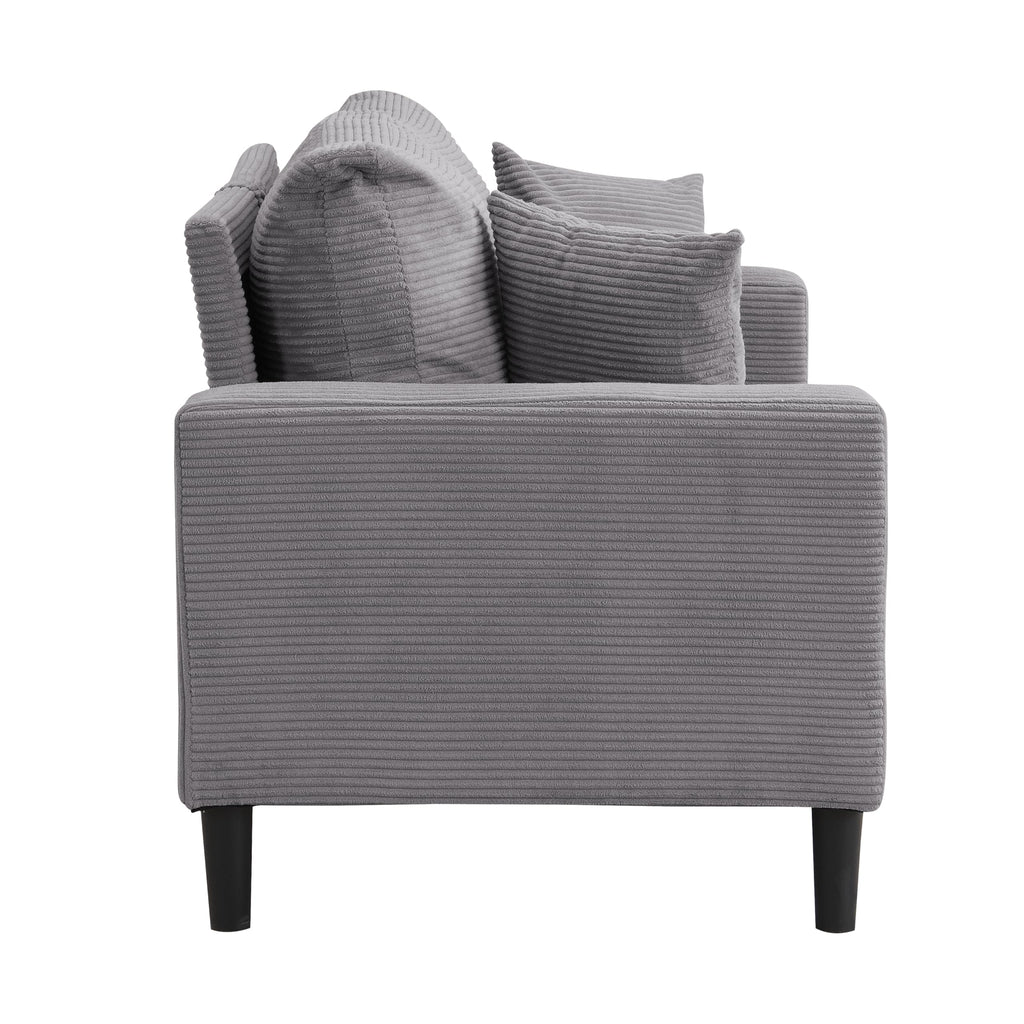 Light Gray 2-Seater Upholstered Loveseat Sofa K608936