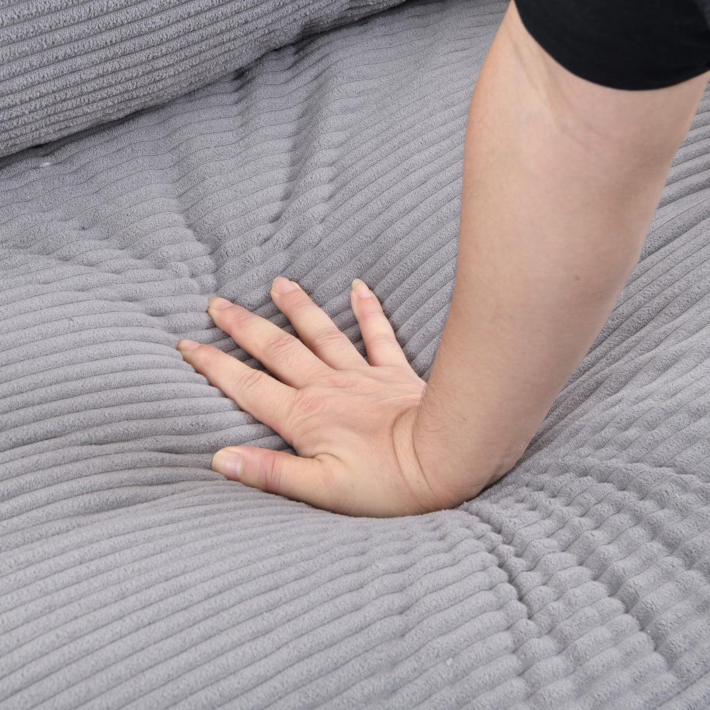 Light Gray 2-Seater Upholstered Loveseat Sofa K608936