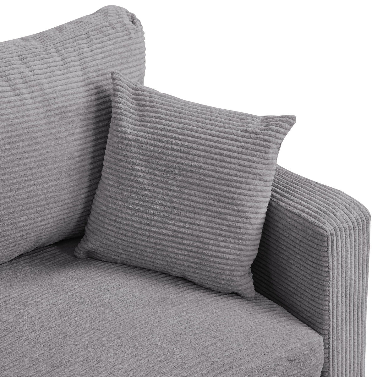 Light Gray 2-Seater Upholstered Loveseat Sofa K608936